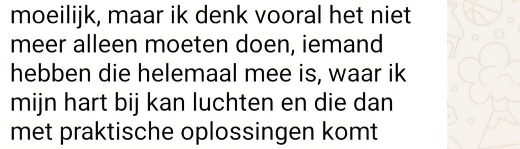 Ervaring van een mama